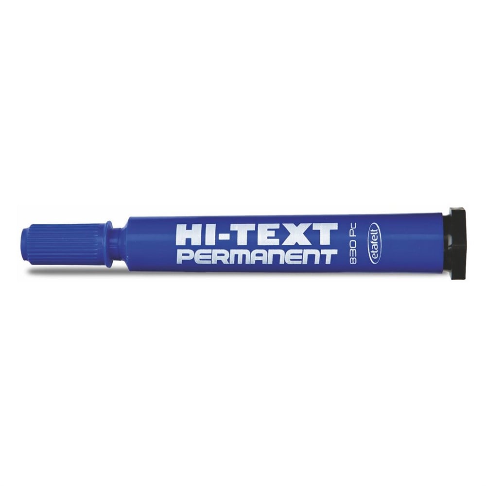 Hİ-TEXT PERMANENT MARKER YAN KESİK UÇ MAVİ 830PC