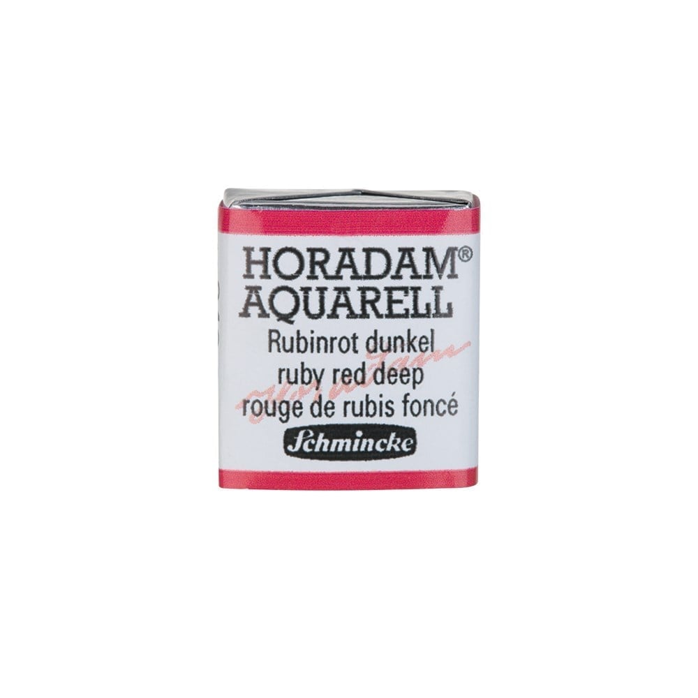 Schmincke Horadam Aquarell Artistik Sulu Boya Yarım Tablet Seri 2 346 ruby red deep