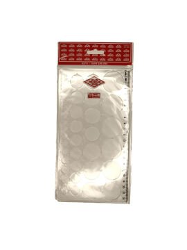 Hatas Daire Şablonu 1-35 mm 02271 Şeffaf