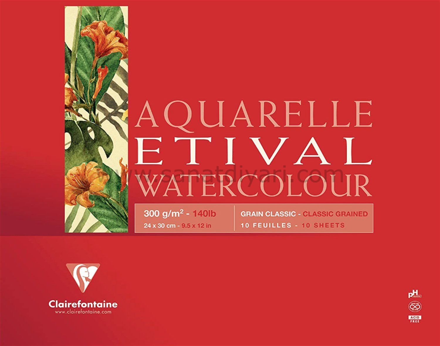 Clairefontaine 300 gr - 30 Yaprak 24x32 cm