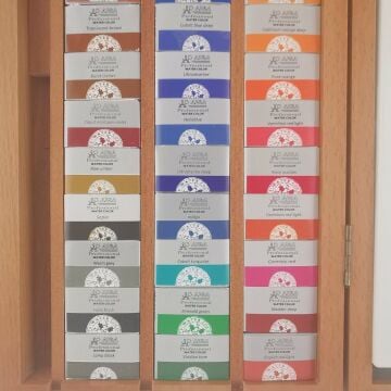 Afra Professional Water Colours Sulu Boya Seti Medium Pan / Orta Boy Tablet 64'Lü Ahşap Kutu