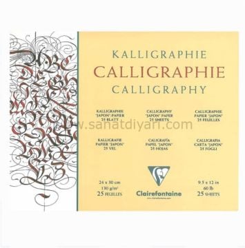 Clairefontaine Kaligrafi Blok 130 gr 24x30 cm 25 Yaprak