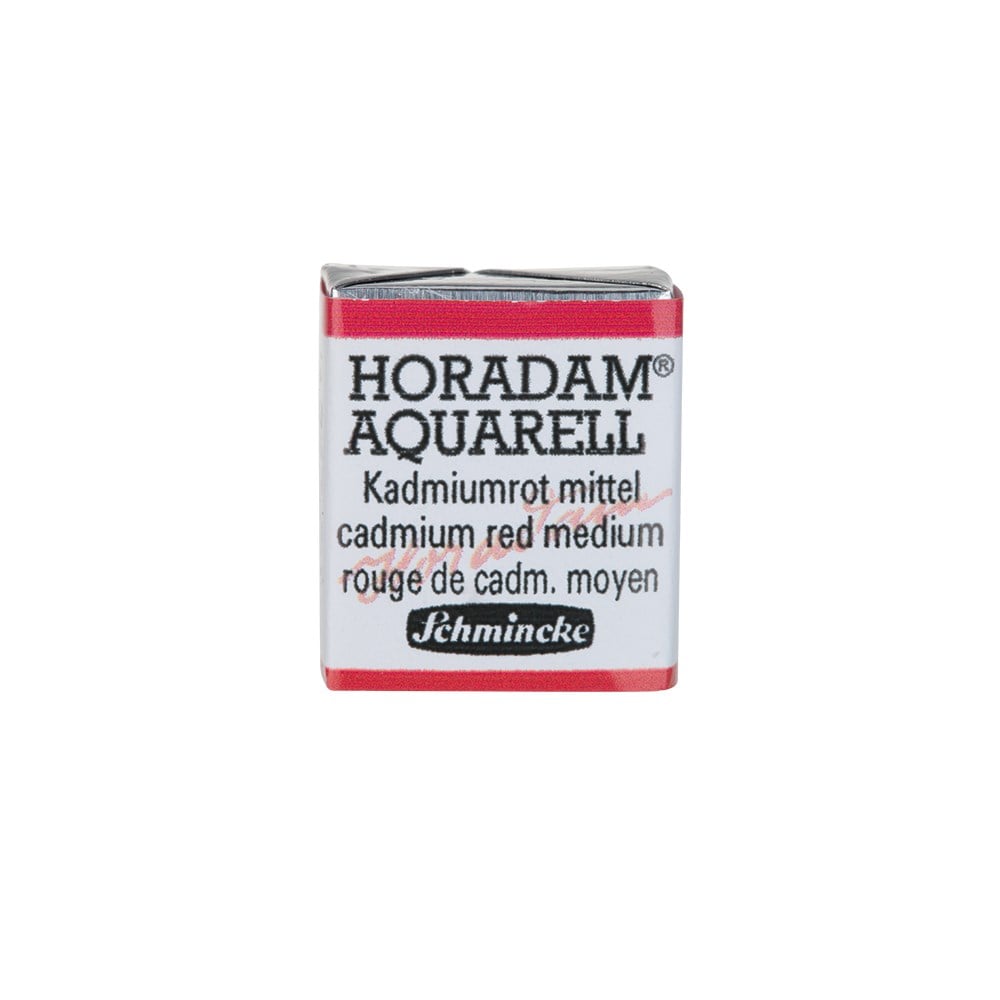 Schmincke Horadam Aquarell Artistik Sulu Boya Yarım Tablet Seri 3 347 cadmium red medium