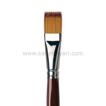 Da Vinci 1381 Serisi Fırça No:20 vario tip sentetik düz uçlu sulu boya ve hobi craft fırçası