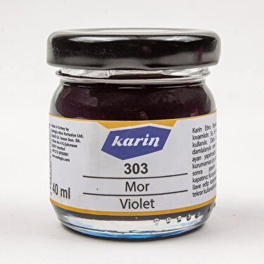 Karin Ebru Boyası 40 ml 303 Mor