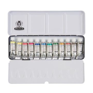 Schmincke Horadam Aquarell Metal Kutu 12 li x 5 ml cep boy 74112
