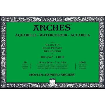 Arches Sulu Boya Blok 18 x 26 cm 300 gr 20 sf Cold Pres 1795058