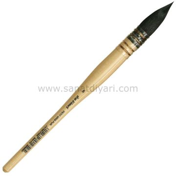 Da Vinci 418 Serisi Fırça No:6 petit gris pur mavi rus sincap kılı yuvarlak fıransız sulu boya fırçası
