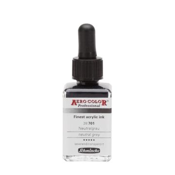 Schmincke Aerocolor Akrilik Mürekkep 28 ml 701 Neutral Grey