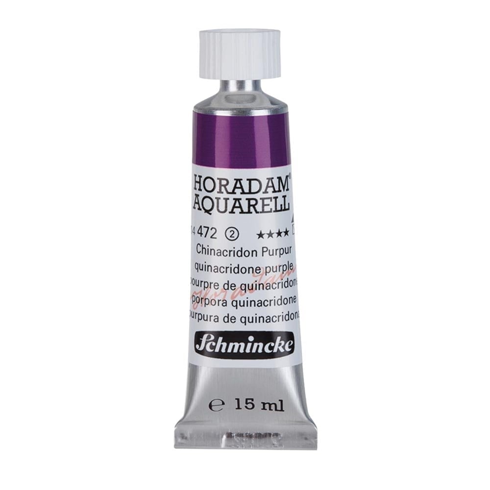 Schmincke Horadam Aquarell Artist Sulu Boya 15 ml Tüp Seri 2 472 quinacridone purple