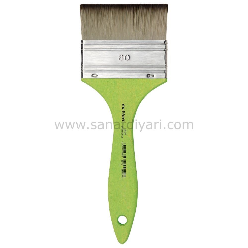 Da Vinci 5073 Serisi Fırça No:80 fit for hobby sentetik düz uçlu geniş yüzey fırçası