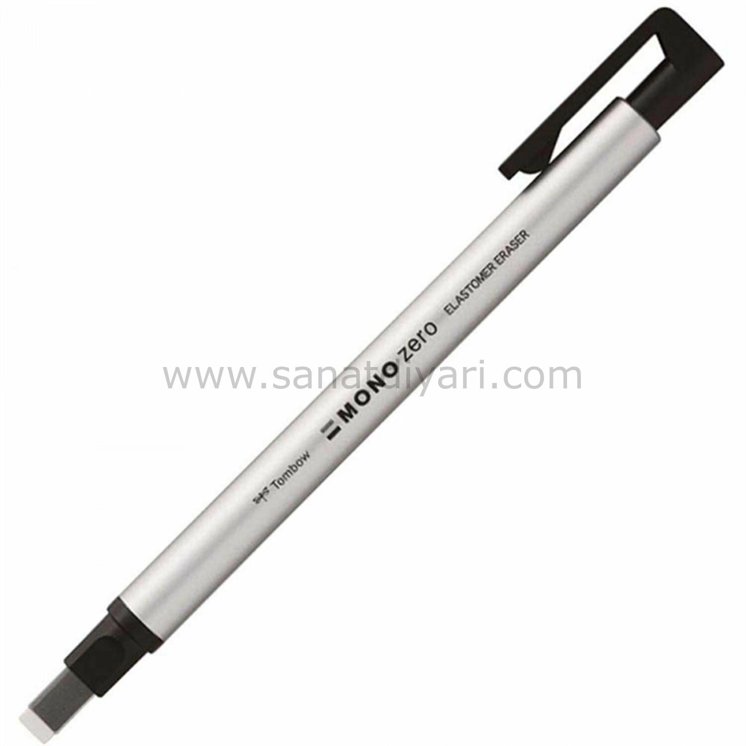 Tombow Mono Zero Kalem Silgi Dikdörtgen Uç 2.5x5 mm Gümüş
