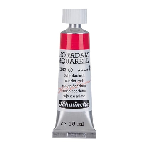 Schmincke Horadam Aquarell Artist Sulu Boya 15 ml Tüp Seri 3 363 scarlet red