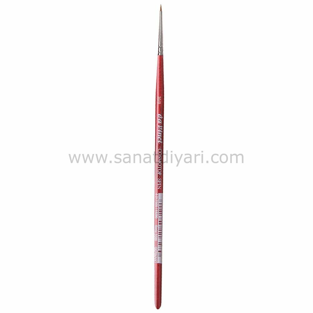 Da Vinci 5580 Serisi Fırça No:10/0 Cosmotop Spin Sentetik Yuvarlak Sulu Boya Fırçası