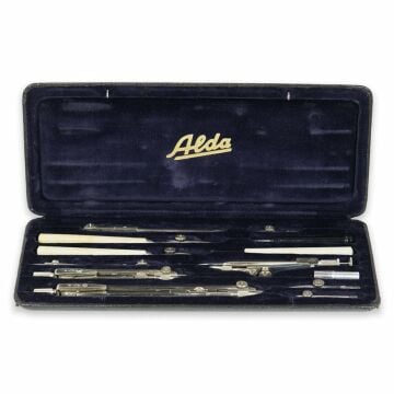 Alda Alten Dambach Neusilbe PVIb Antika Pergel Seti No: 224