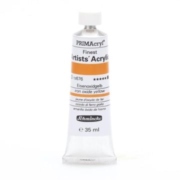 Schmincke 676 iron oxide yellow Primacryl Artist Akrilik Boya 35 ml Seri 2