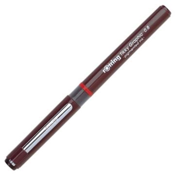Rotring Tikky Graphic Kullan-At Rapido Çizim Kalemi Siyah 0.8 mm