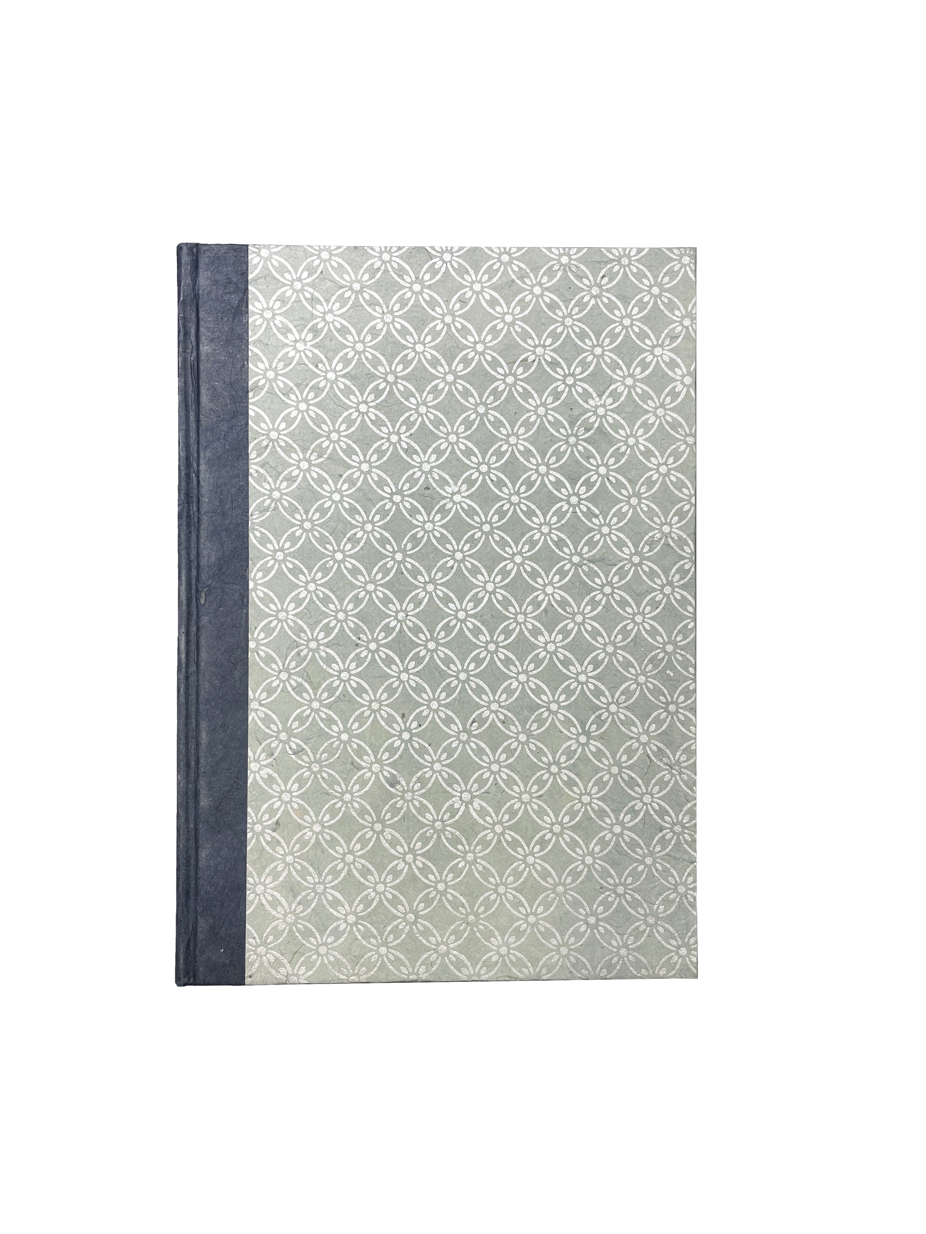 Tiryakiart El Yapımı Defter Circle Blossom Serisi 15x21 cm 80 yp 40 Light Blue/Gold