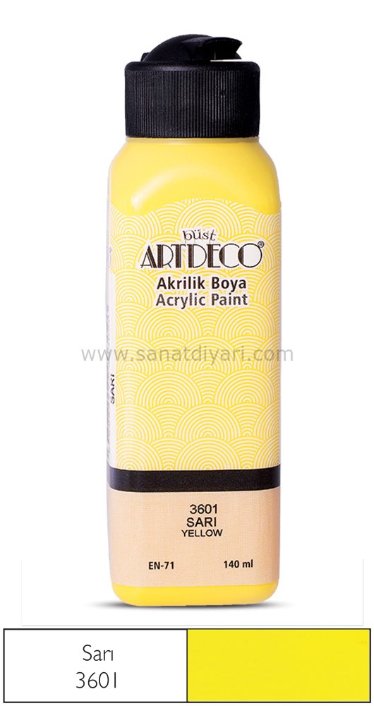 ARTDECO AKRİLİK BOYA 140 ML SARI 3601