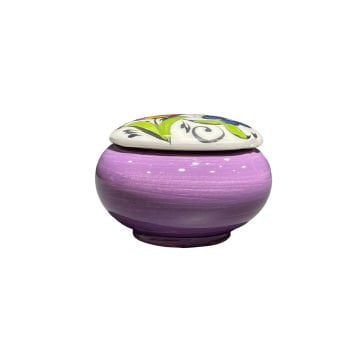 Tiryakiart Desenli Seramik Hokka 30 cc - Lila