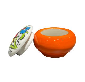 Tiryakiart Desenli Seramik Hokka 30 cc - Turuncu