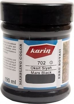 Karin Ebru Boyası 105 ml 702 Oksit Siyah