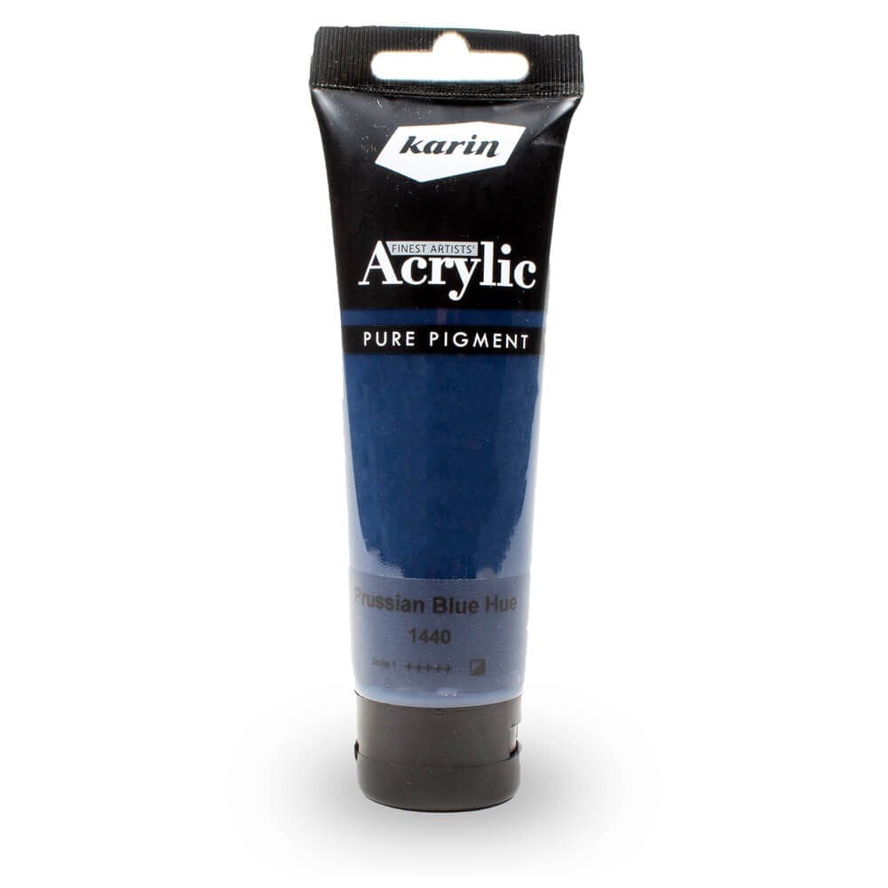 karin artist akrilik boya 120 ml 1440 prussian blue hue