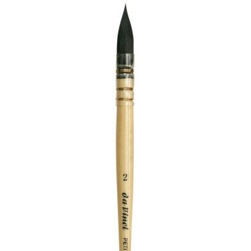 Da Vinci 418 Serisi Fırça No:2 petit gris pur mavi rus sincap kılı yuvarlak fıransız sulu boya fırçası