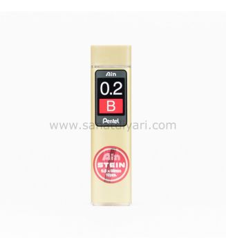 Pentel Ain Stein Yedek Uç 0.2 mm B 10'lu