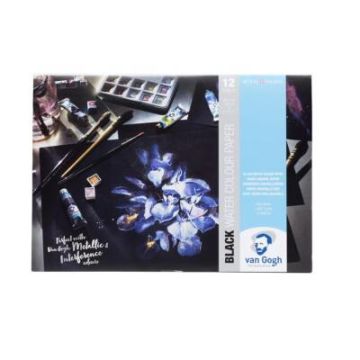 Van Gogh Siyah Suluboya Bloğu 360 gr 12 yp A4