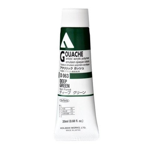 Holbein Akrilik Guaj Boya 20 ml D063 DEEP GREEN