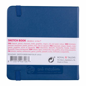 Talens Art Creation Sketch Book 12x12 cm Navy Blue Eskiz Defteri 80 Yaprak 140 g