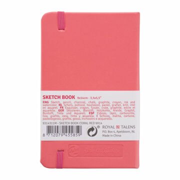 Talens Art Creation Sketch Book 9x14 cm Coral Red Eskiz Defteri 80 Yaprak 140 g
