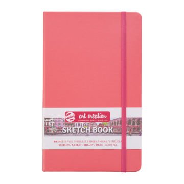 Talens Art Creation Sketch Book 13x21 cm Coral Red Eskiz Defteri 80 Yaprak 140 g