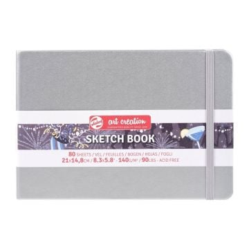 Talens Art Creation Sketch Book 14,8x21 cm Shiny Silver Eskiz Defteri 80 Yaprak 140 g