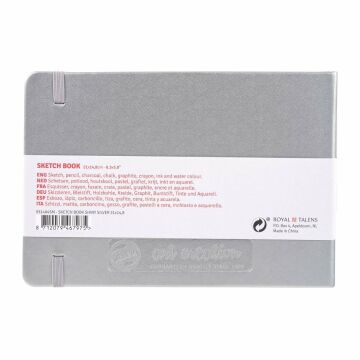 Talens Art Creation Sketch Book 14,8x21 cm Shiny Silver Eskiz Defteri 80 Yaprak 140 g