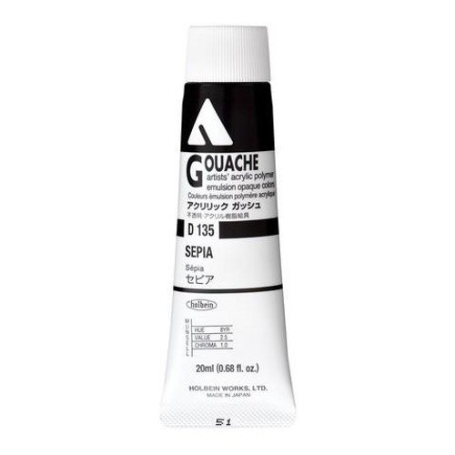 Holbein Akrilik Guaj Boya 20 ml D135 Sepia