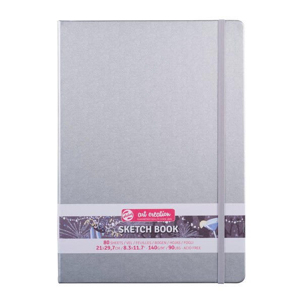 Talens Art Creation Sketch Book 21x29,7 cm Shiny Silver Eskiz Defteri 80 Yaprak 140 g