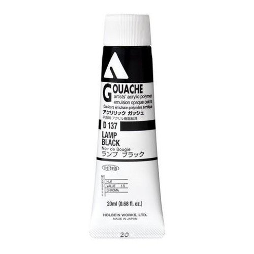 Holbein Akrilik Guaj Boya 20 ml D137 Lamp Black