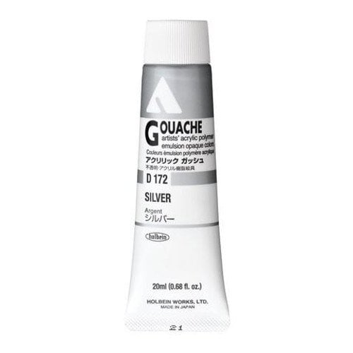Holbein Akrilik Guaj Boya 20 ml D172 Silver