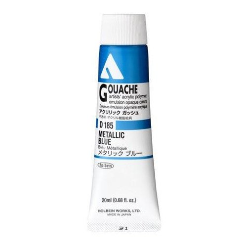 Holbein Akrilik Guaj Boya 20 ml D185 Metallic Blue