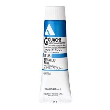 Holbein Akrilik Guaj Boya 20 ml D185 Metallic Blue