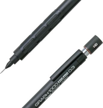 Pentel Graphgear 1000 For Pro Versatil Kalem 0.3 mm pg 1003 siyah