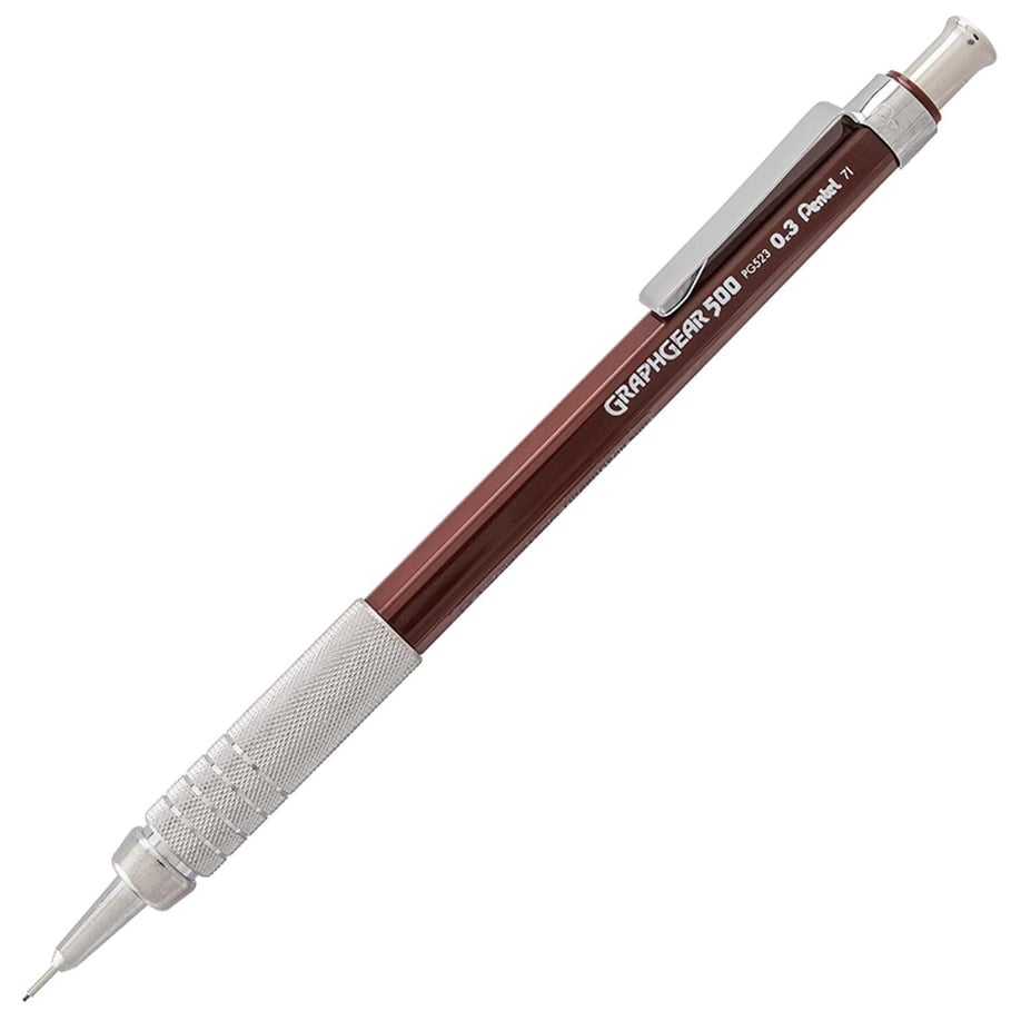 Pentel Graphgear 500 Versatil Kalem 0.3 mm pg523 kahve