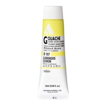 Holbein Akrilik Guaj Boya 20 ml D197 Luminous Lemon