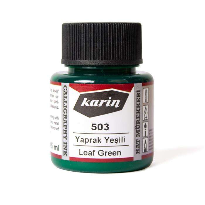 Karin 503 Yaprak Yeşili Hat Mürekkebi 45 ml