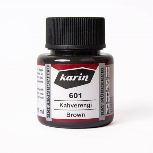 Karin 601 Kahverengi Hat Mürekkebi 45 ml