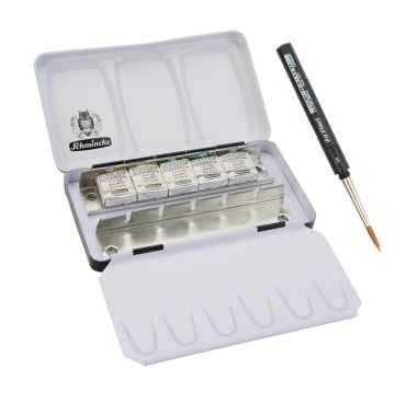 Schmincke Horadam Super Granulation Sulu Boya Shire Set Metal Kutu 5 x 1/2 Tablet 74606