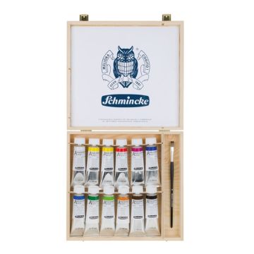 Schmincke Akademie Akrilik Boya Seti Ahşap Kutu 12 X 60 ml 76014