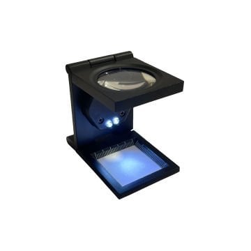 Vera Sanat Işıklı Hassas Dereceli Katlanır El Büyüteci